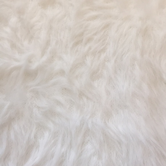 NWT Soft Fuzzy cut out shoulder sweater top - Picture 2 of 4